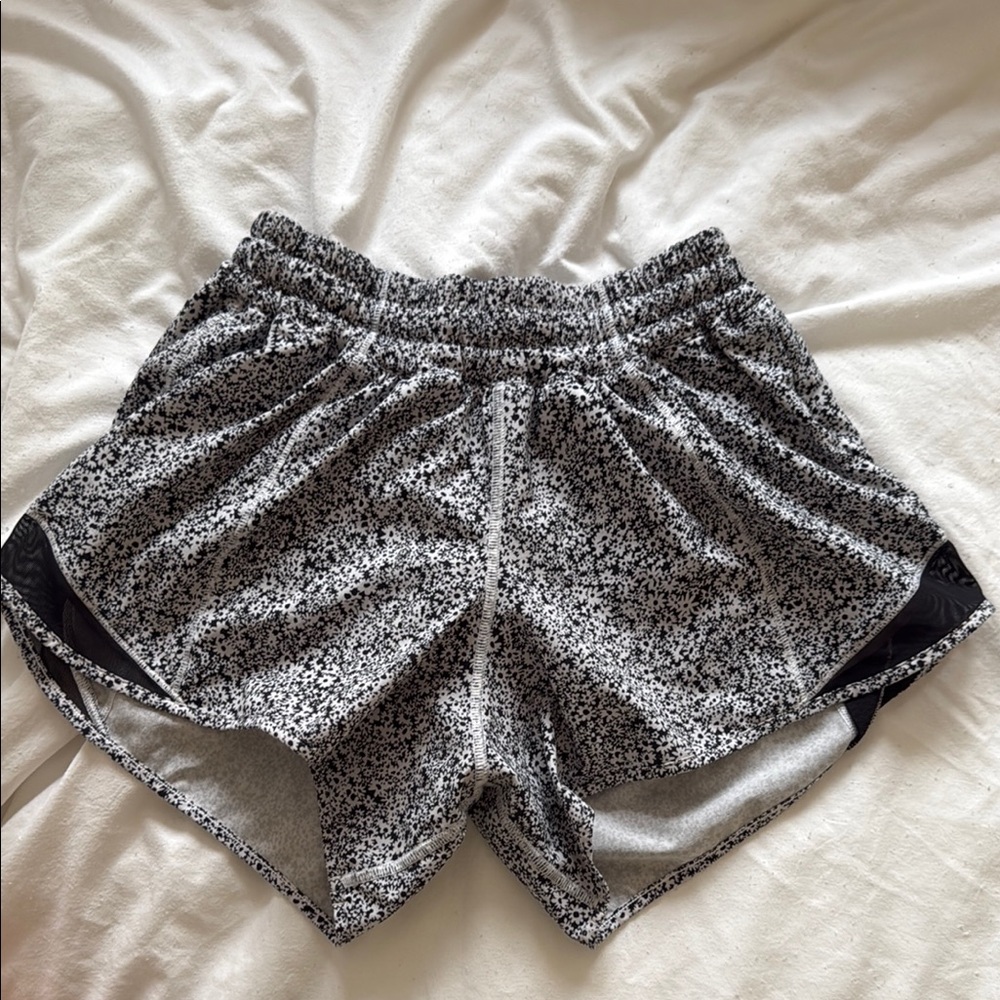 Women's Black and White Lulu shorts
